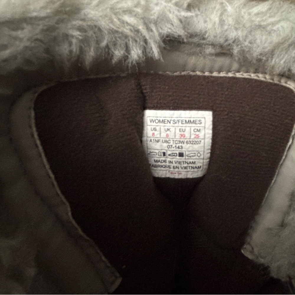 The North Face Shellista Lace Luxe Boot Brown Houndstooth Waterproof Size 8 - Picture 6 of 6